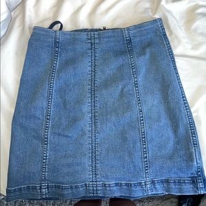 Free People denim skirt